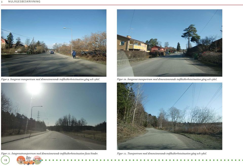 Integrerat transportrum med dimensionerande trafiksäkerhetssituation gång och cykel. Figur 11.