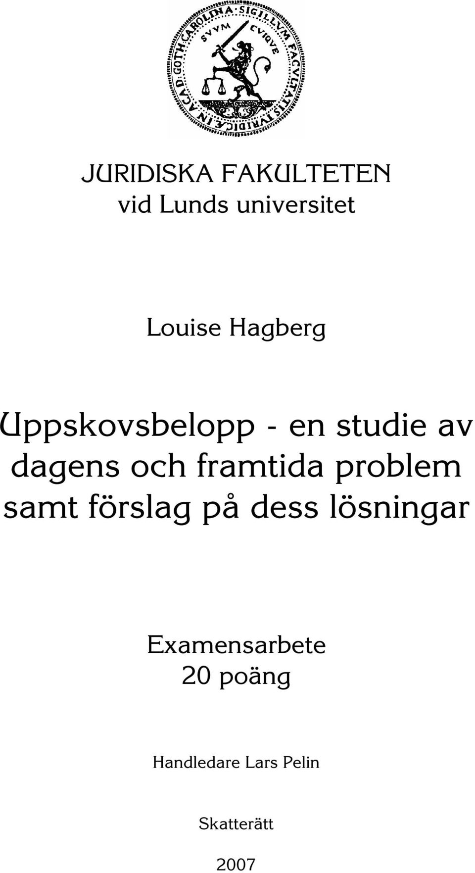 framtida problem samt förslag på dess lösningar