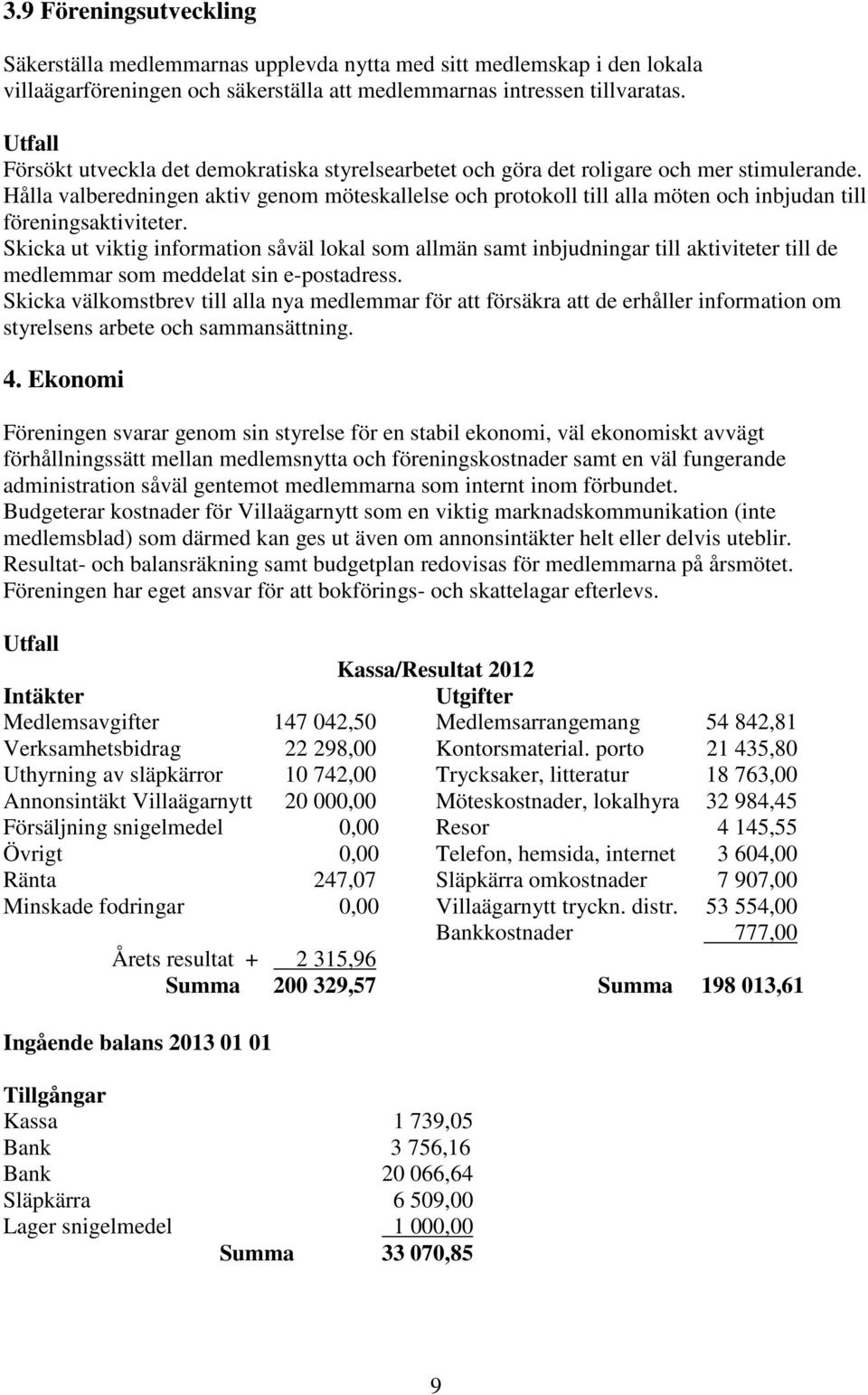 Hålla valberedningen aktiv genom möteskallelse och protokoll till alla möten och inbjudan till föreningsaktiviteter.