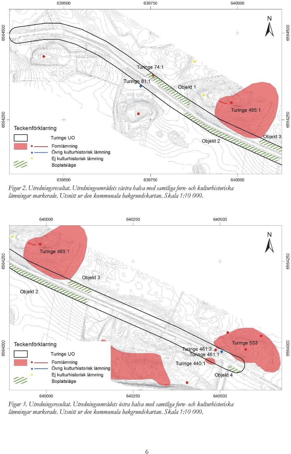 markerade. Utsnitt ur den kommunala bakgrundskartan. Skala 1:10 000. Figur 3.