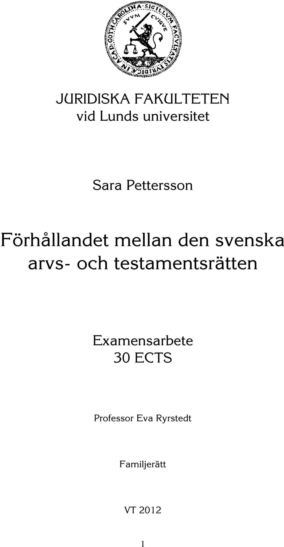 svenska arvs- och testamentsrätten