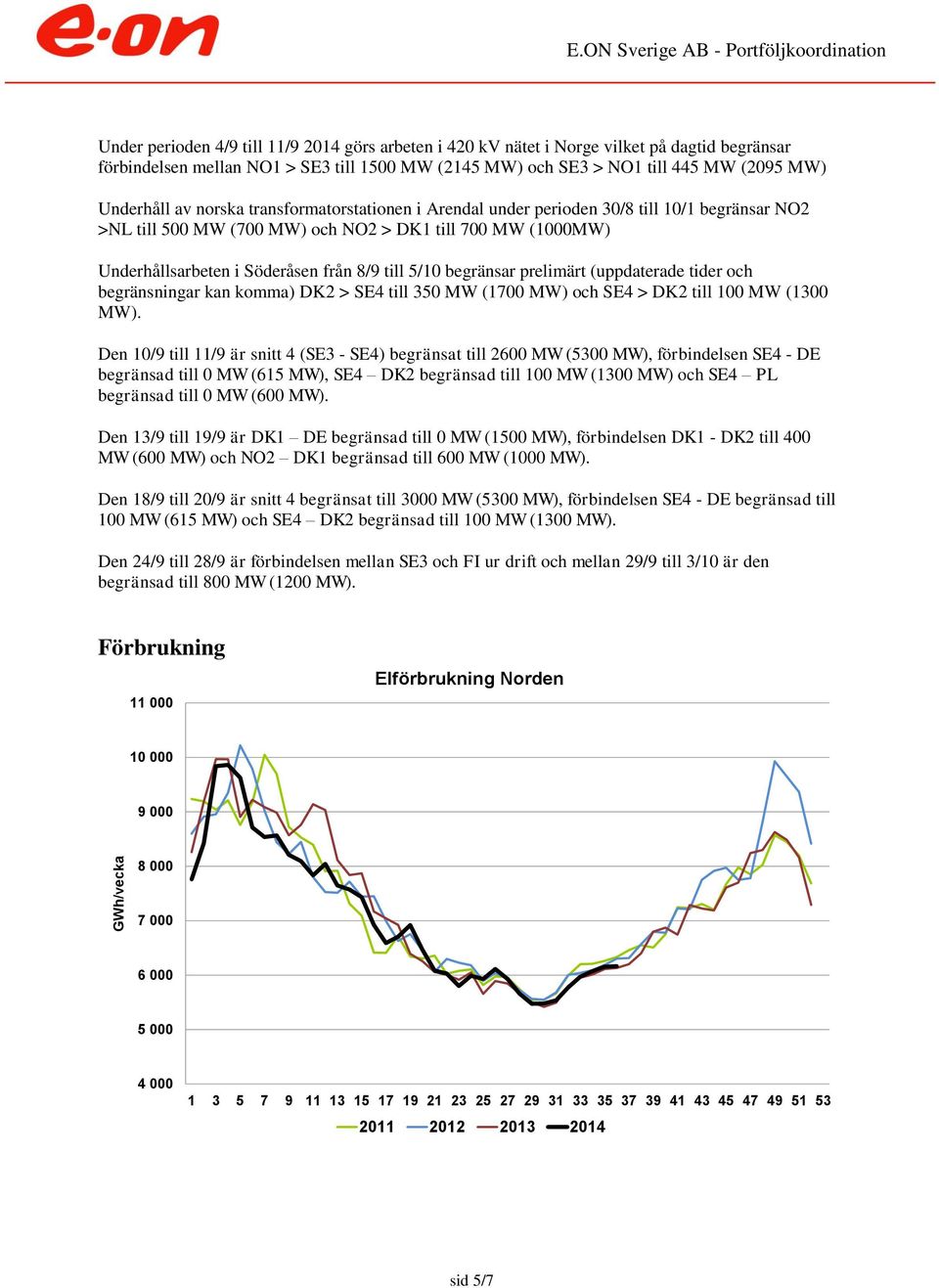 begränsar prelimärt (uppdaterade tider och begränsningar kan komma) DK2 > SE4 till 35 MW (17 MW) och SE4 > DK2 till 1 MW (13 MW).