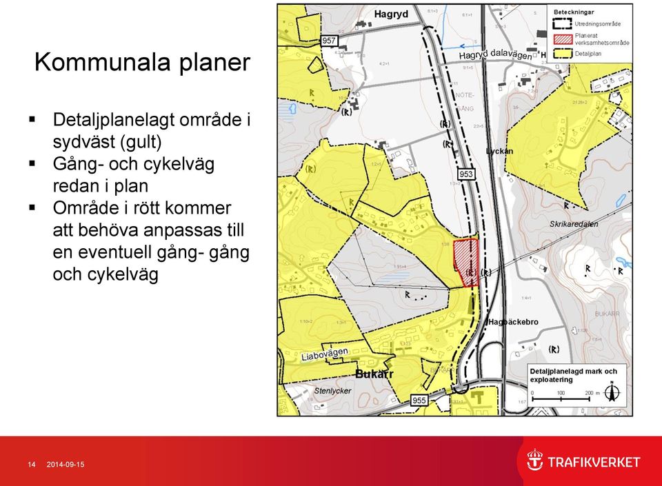 rött kommer att behöva anpassas till en eventuell