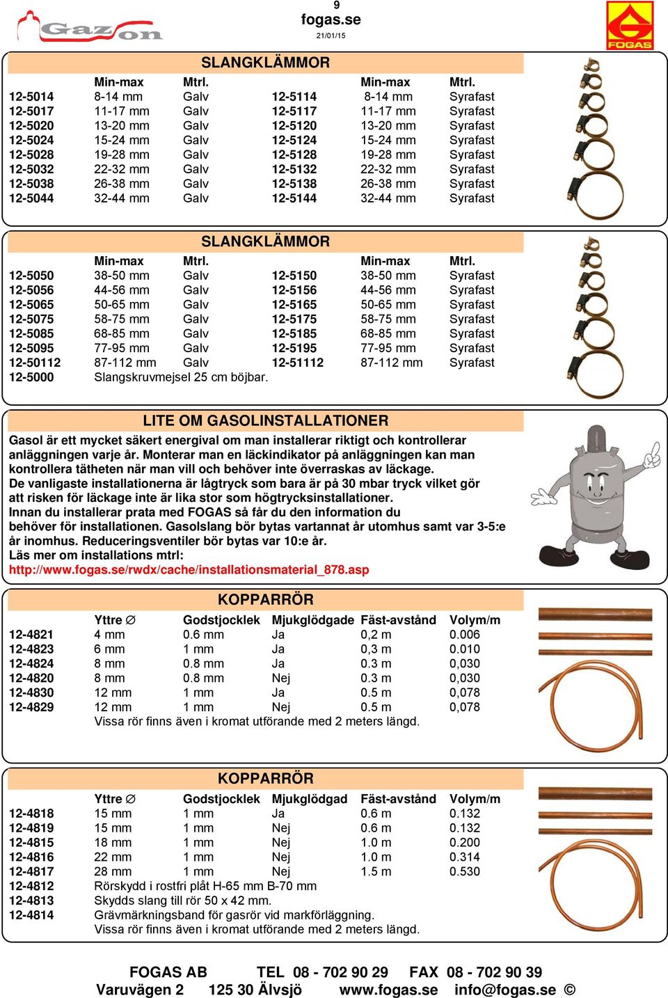 12-5014 8-14 mm Galv 12-5114 8-14 mm Syrafast 12-5017 11-17 mm Galv 12-5117 11-17 mm Syrafast 12-5020 13-20 mm Galv 12-5120 13-20 mm Syrafast 12-5024 15-24 mm Galv 12-5124 15-24 mm Syrafast 12-5028