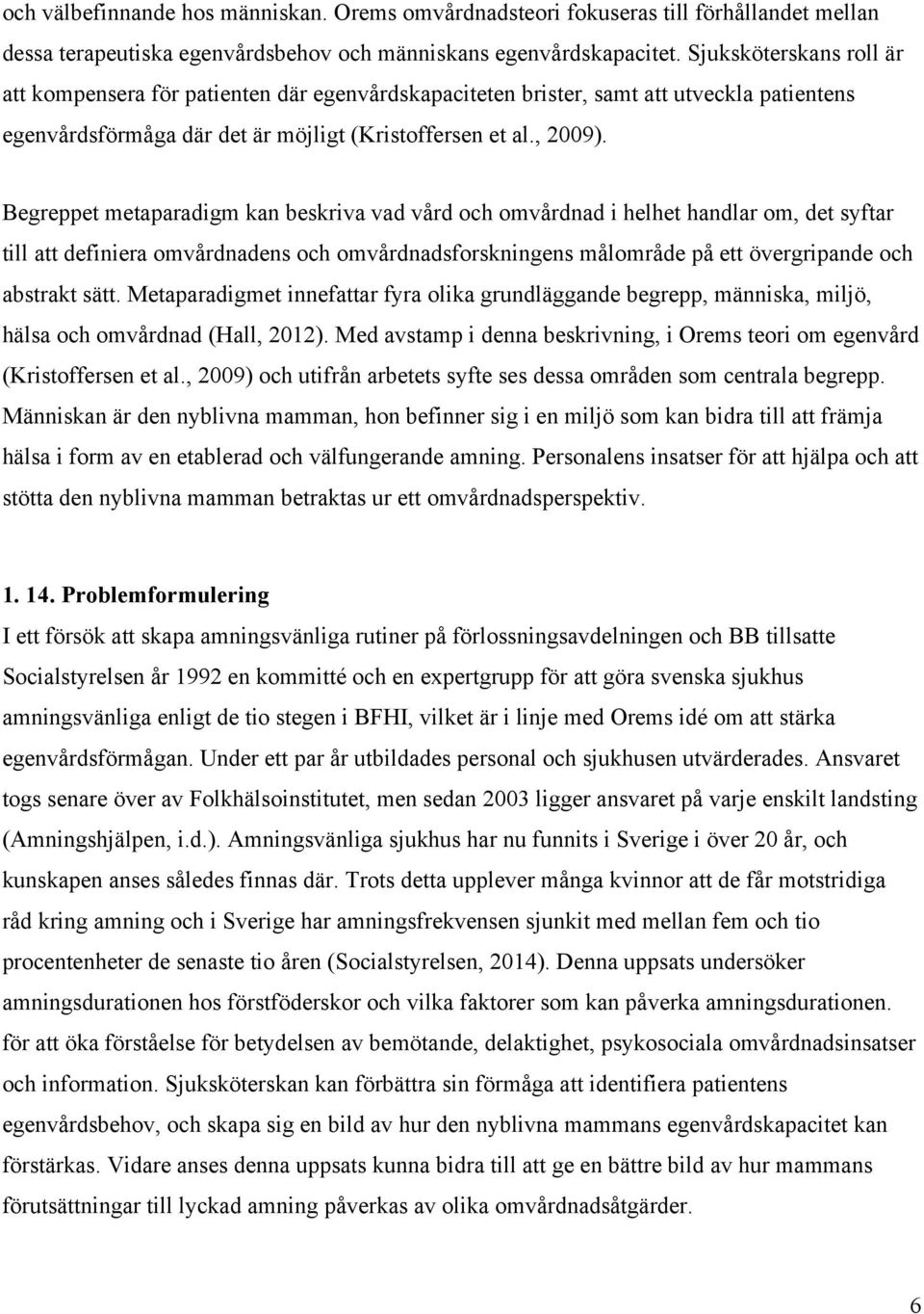 Begreppet metaparadigm kan beskriva vad vård och omvårdnad i helhet handlar om, det syftar till att definiera omvårdnadens och omvårdnadsforskningens målområde på ett övergripande och abstrakt sätt.