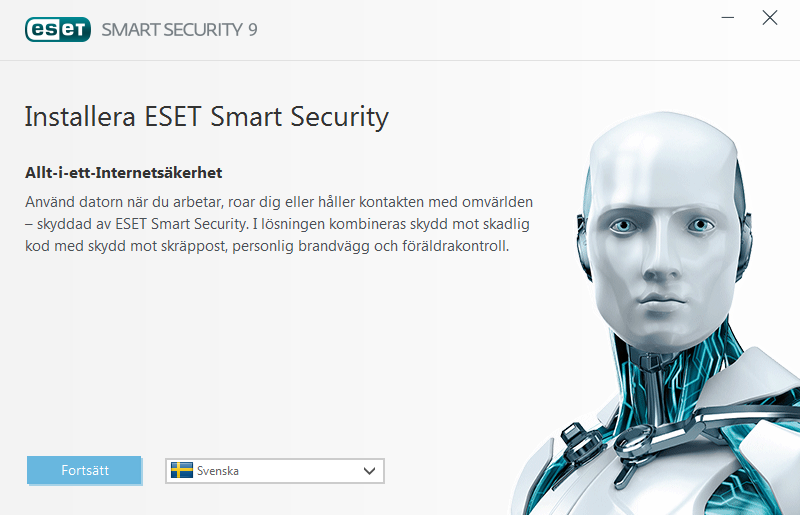 I nästa steg visas licensavtalet för slutanvändare. Läs avtalet och klicka på Jag godkänner för att bekräfta att du godkänner licensavtalet för slutanvändare. När du godkänt fortsätter installationen.