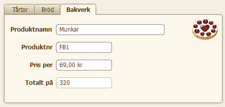 Kapitel 3 Skapa databaser 85 Arbeta med objekt i en layout Ett objekt är ett separat element, dvs. ett fält, ett text