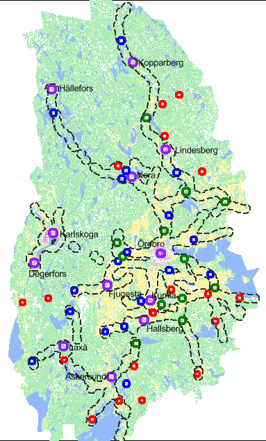 Hur många når kollektivtrafik inom,5 km från sin bostad?