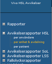 Legitimerad personal ansvarar dessutom för att: Minst två gånger per vecka gå in i avvikelsemodulen på sin enhet och granska samtliga HSL och fallavvikelser, se bilder nedan.