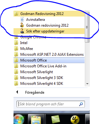 Systemkrav Programmet är testat på följande operativsystem: Microsoft XP med servicepack 2. Microsoft Vista.