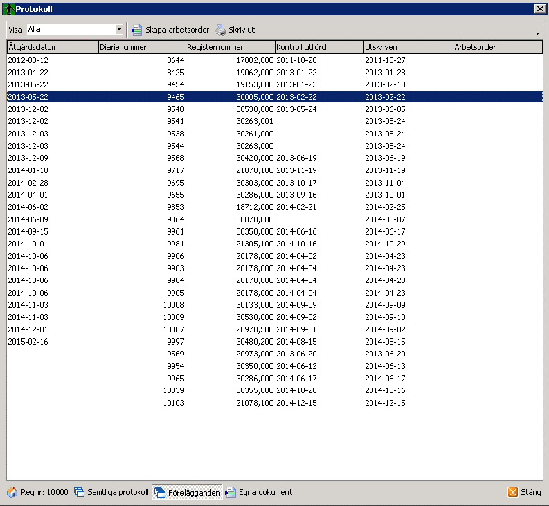 26 (27) 3.4.9 Förelägganden Förelägganden i Sot2000 Förelägganden från Sot2000 kommer inte att migreras över till Ritz.