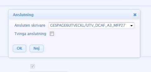 MFP ADRESS FRIGÖR UTSKRIFT MANUELLT FRIGÖRINGSSÄTT ANSLUT CMI IP-ADRESS SERIENUMMER KORTLÄSARE KORTLÄSARPROFIL IP-adressen till skrivaren som terminalen skall kopplas till.