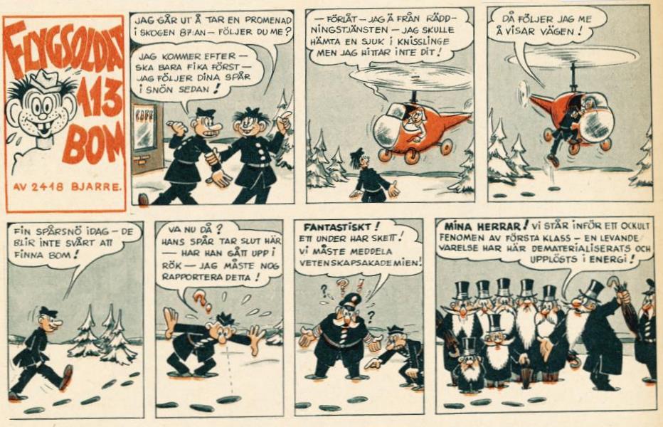 En gammal seriestrip från det ädla året 1951!