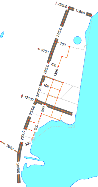 Scenario 2, en ytterligare bro över Munksjön är utbyggd Scenario 3, Karlavägen och en ytterligare bro över Munksjön är utbyggd Figur 8 Dygnsflöden för de fyra beräkningsscenarierna