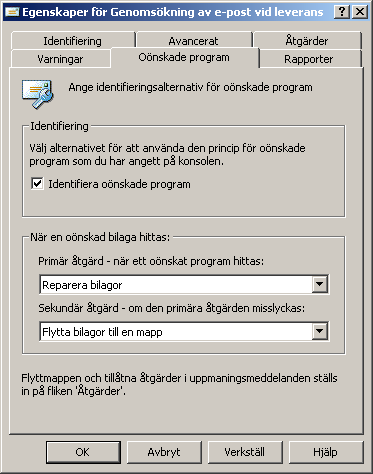 E-postgenomsökning $ I Lotus Notes väljer du Egenskaper för genomsökning på begäran bland Åtgärder. OBS!