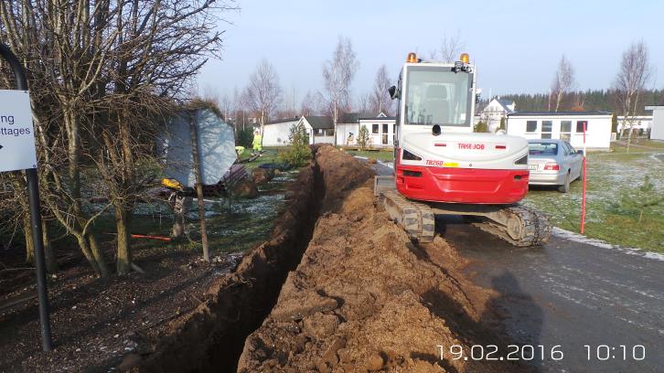 FIBER INSTALLATION Beställt 2015 Leverans pågår, grävning in till huvudbyggnad Utökning med tomma rör
