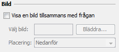 frågorna: fråga1, fråga2 osv. Annars kan man välja att skriva dit egna alternativ. Namn skrivs ut med formatmallen för etiketter. OBS!