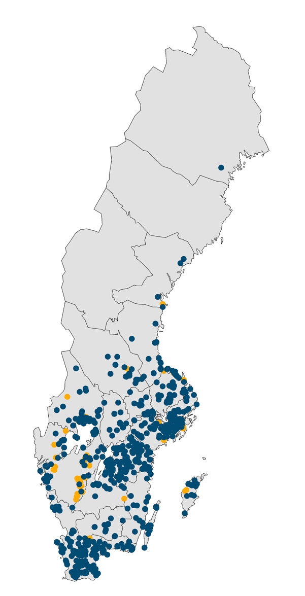 Utbredning och status Citronfläckad kärrtrollslända är lokalt relativt allmän i Mellaneuropa men främst i den del av utbredningsområdet som sträcker sig från södra Skandinavien öster ut till västra