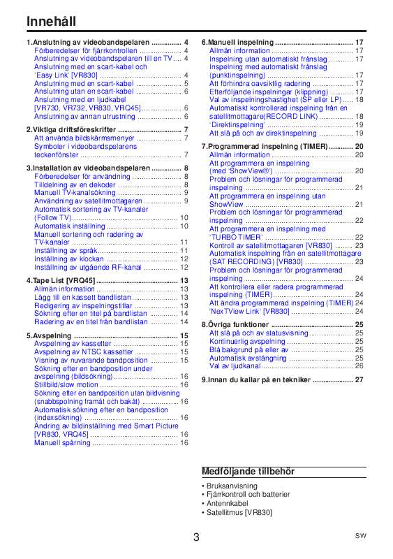 Du hittar svar på alla dina frågor i instruktionsbok (information, specifikationer,