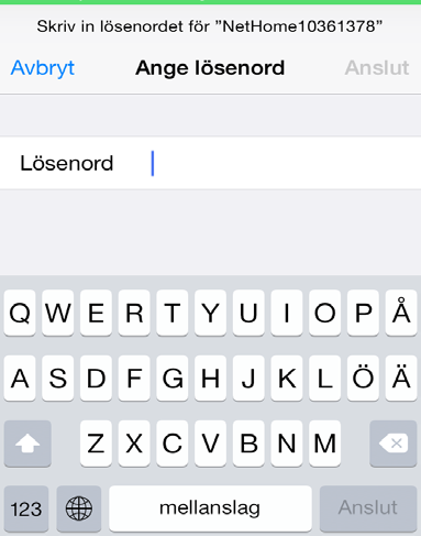 ANSLUTNING AV IPHONE - Se till att värmepumpen är i AP -läge enligt sida 7.