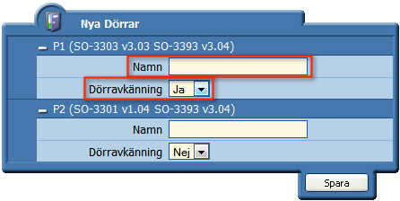 Flera Dörrkontrollenheter kan anslutas när systemet är i bruk. Under Centralenhetens lock finns en produktdekal där Internetadressen finns angiven.