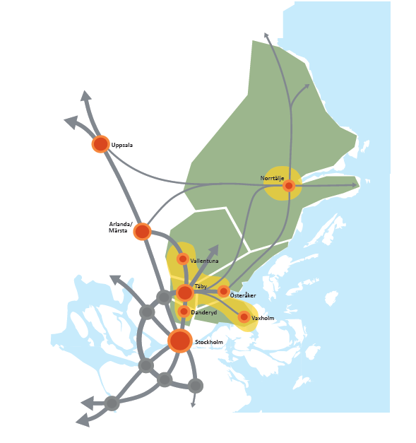 1(31) 2014-08-08 Åtgärdsvals- och idéstudie av regional kapacitetsstark kollektivtrafik till Nordostsektorn i