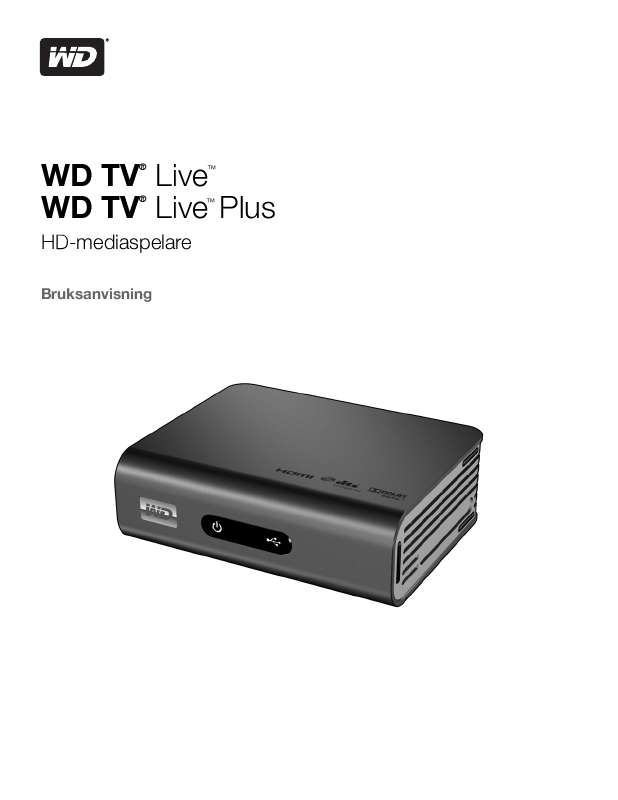 Du hittar svar på alla dina frågor i WESTERN DIGITAL WD TV LIVE MEDIA PLAYER instruktionsbok (information,