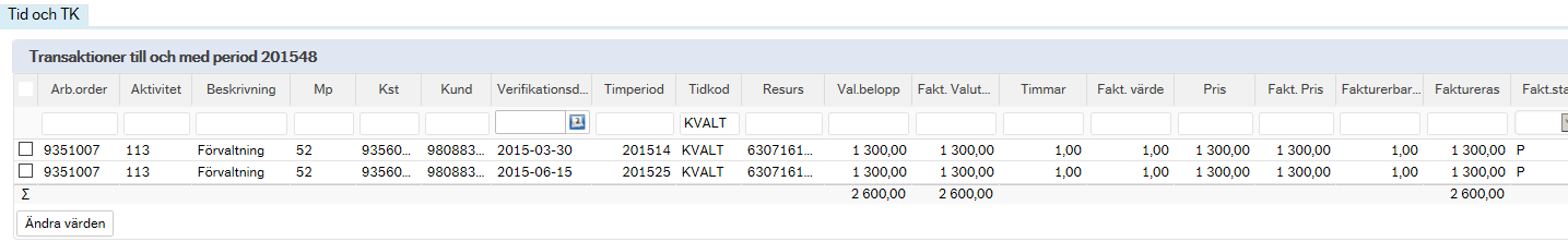 Ändra beskrivning genom att fylla i en egen text, avsluta genom att klicka på OK. Avsluta sedan genom att klicka på knappen Spara.