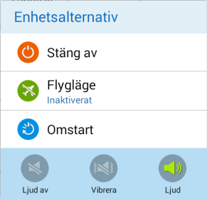 6.11 Flygplansläge Via Inställningar Android Inställningar Anslutning Flygläge kan man ställa Handi Xcover 3 i Flygplansläge.