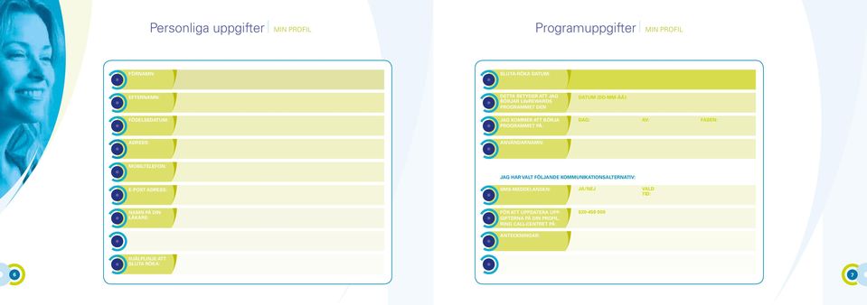 ANVÄNDARNAMN: MOBILTELEFON: JAG HAR VALT FÖLJANDE KOMMUNIKATIONSALTERNATIV: E-POST ADRESS: SMS-MEDDELANDEN: JA/NEJ VALD TID: