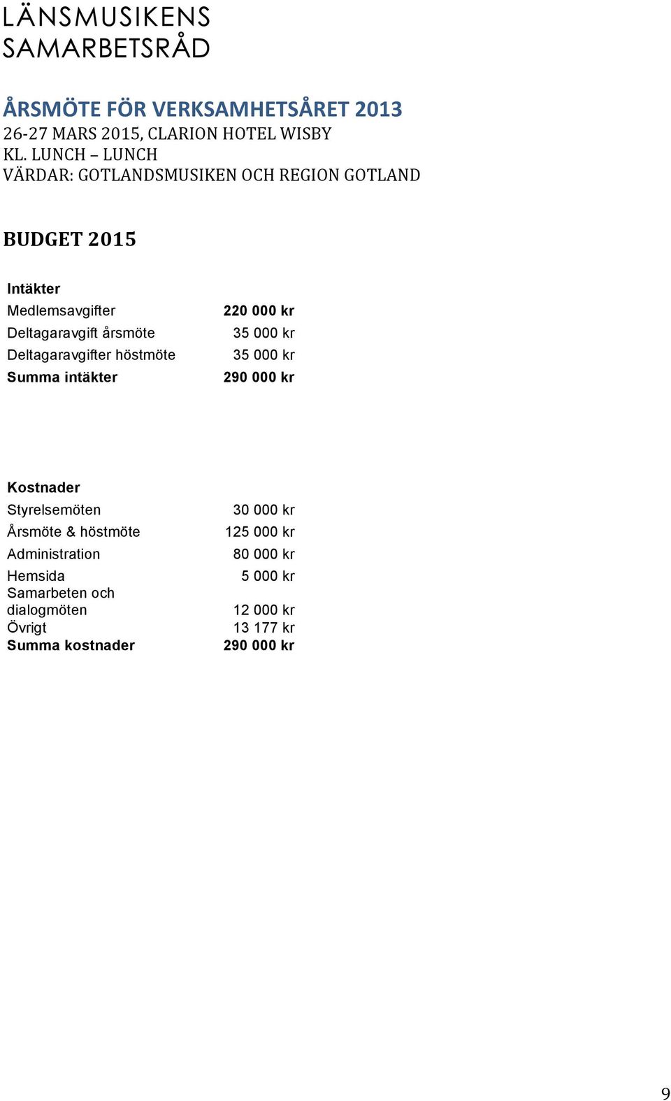 Styrelsemöten Årsmöte & höstmöte Administration Hemsida Samarbeten och dialogmöten