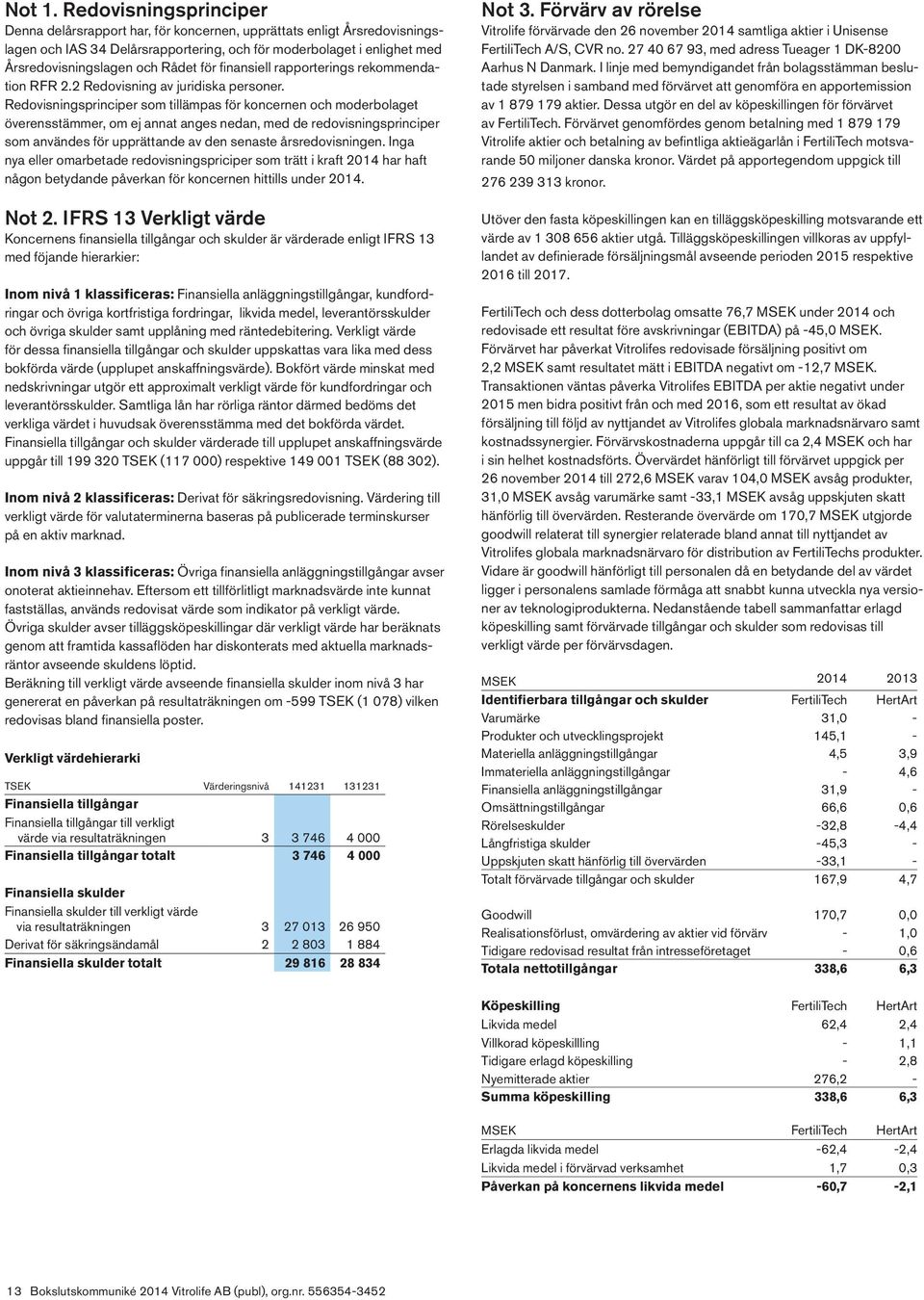 för finansiell rapporterings rekommendation RFR 2.2 Redovisning av juridiska personer.