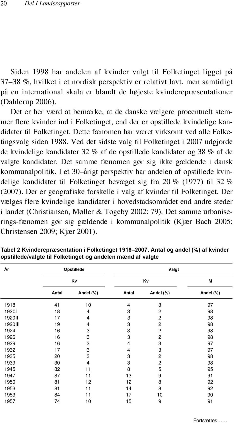 Det er her værd at bemærke, at de danske vælgere procentuelt stemmer flere kvinder ind i Folketinget, end der er opstillede kvindelige kandidater til Folketinget.