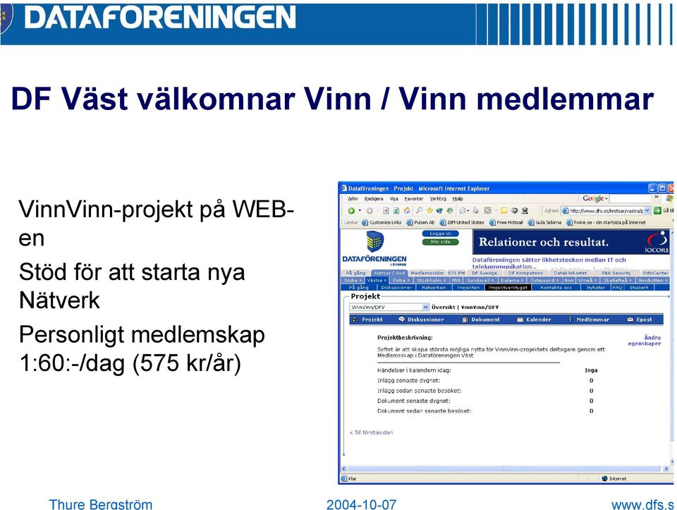 Stöd för att starta nya Nätverk