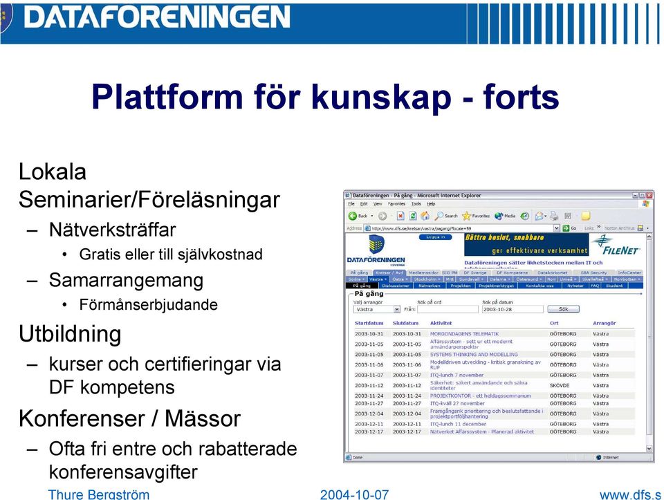 Förmånserbjudande Utbildning kurser och certifieringar via DF kompetens