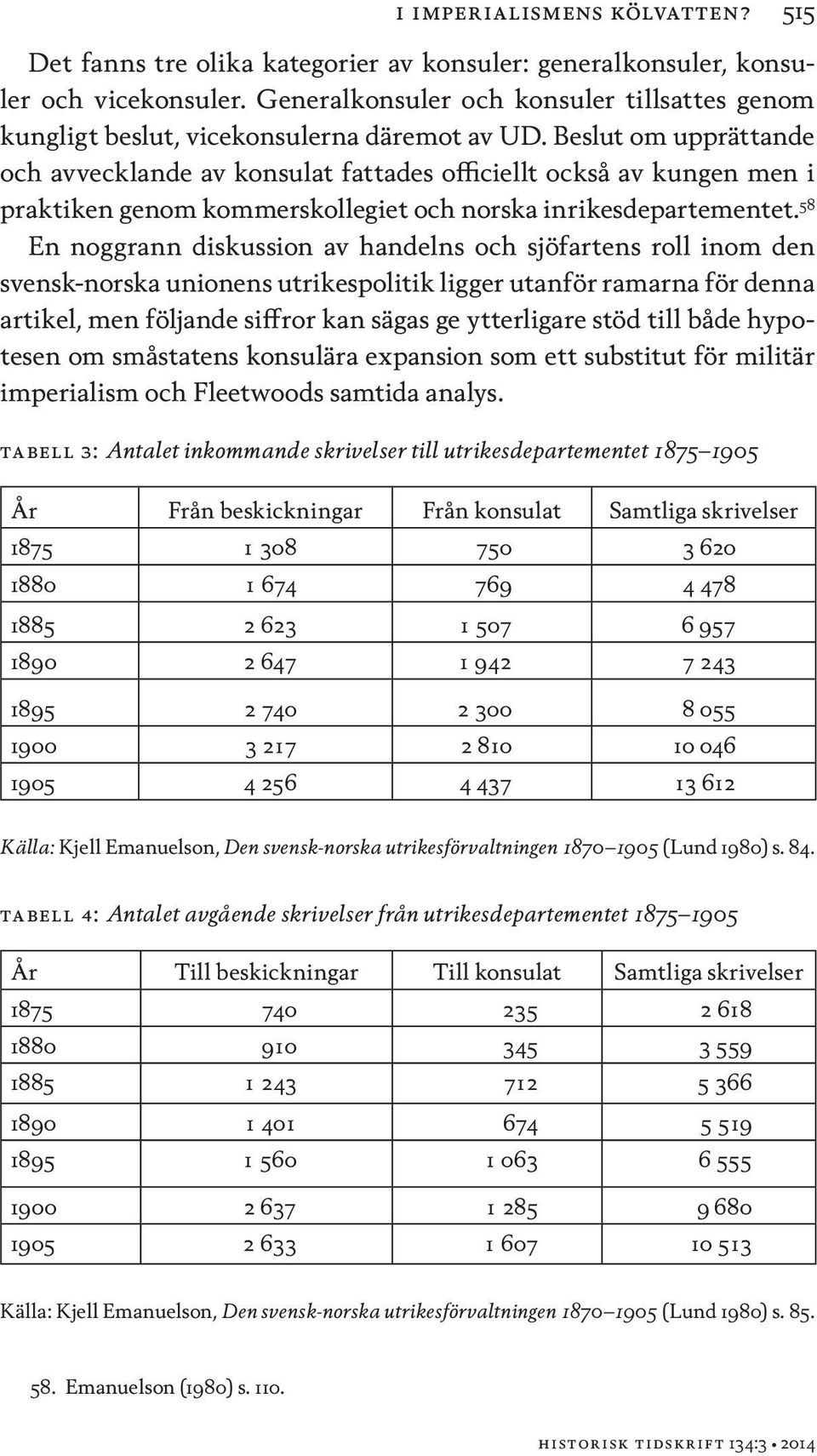 Beslut om upprättande och avvecklande av konsulat fattades officiellt också av kungen men i praktiken genom kommerskollegiet och norska inrikesdepartementet.