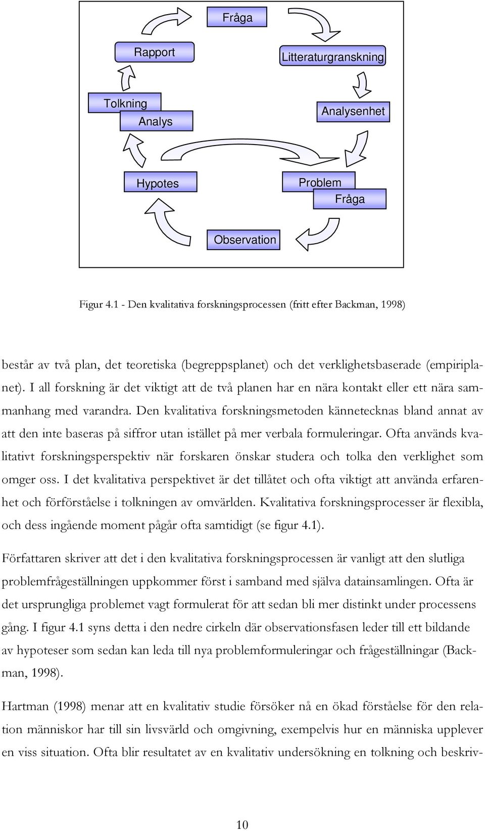 (empiriplanet). I all forskning ä r det viktigt att de två planen h ar en nä ra kontakt eller ett nä ra sammanh ang med varandra.