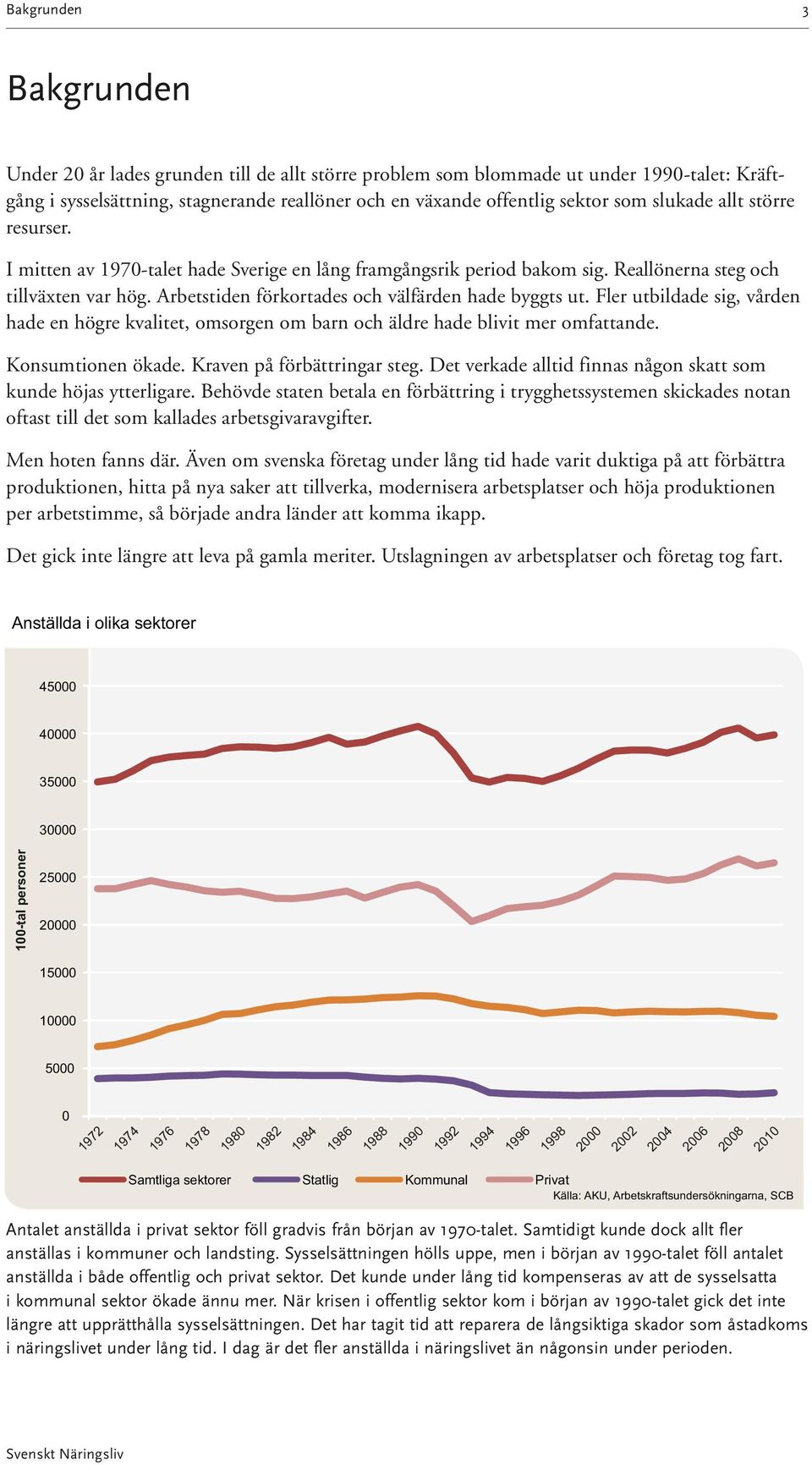 Fler utbildade sig, vården hade en högre kvalitet, omsorgen om barn och äldre hade blivit mer omfattande. Konsumtionen ökade. Kraven på förbättringar steg.