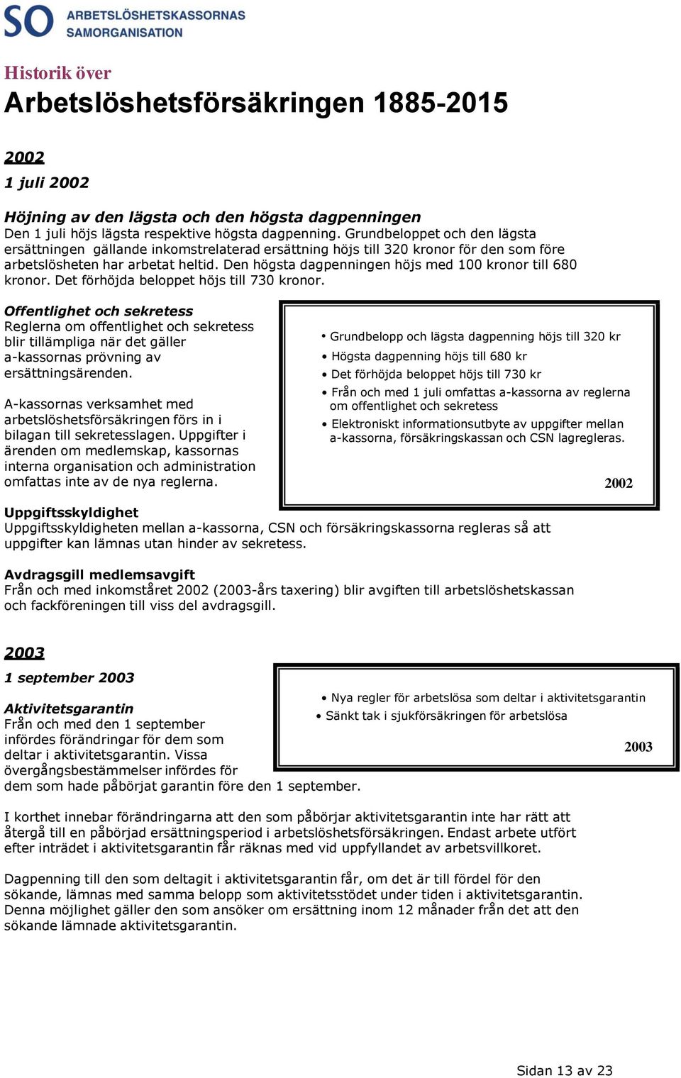 Den högsta dagpenningen höjs med 100 kronor till 680 kronor. Det förhöjda beloppet höjs till 730 kronor.