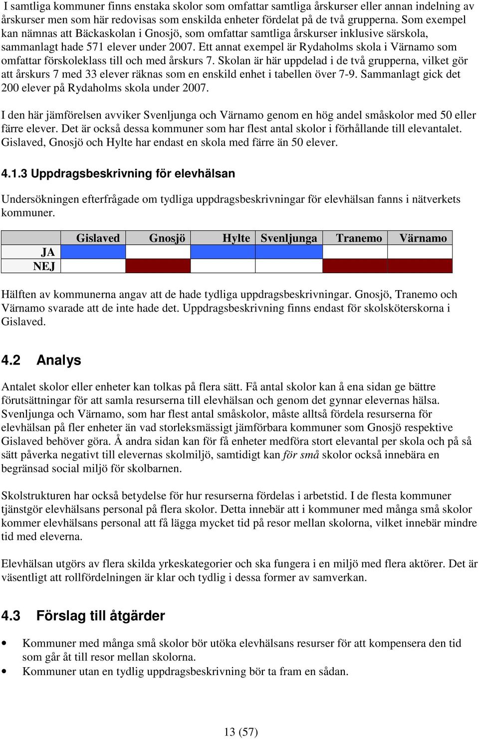 Ett annat exempel är Rydaholms skola i Värnamo som omfattar förskoleklass till och med årskurs 7.