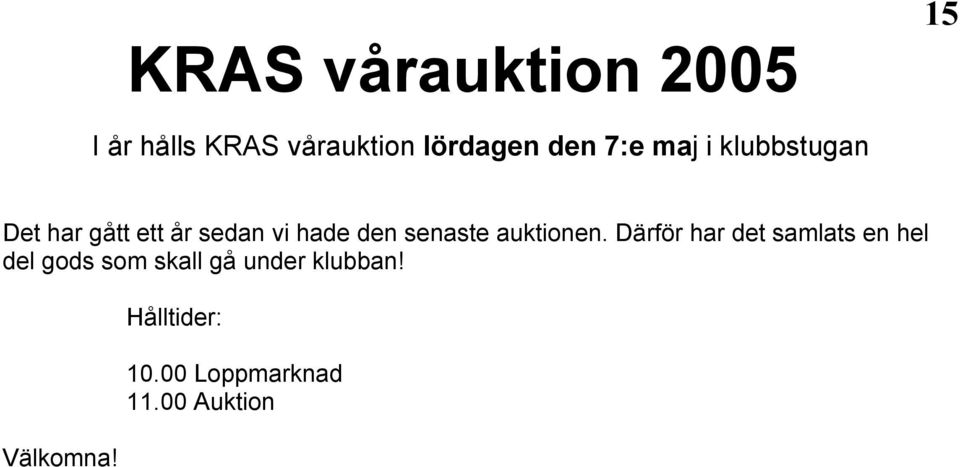 senaste auktionen.