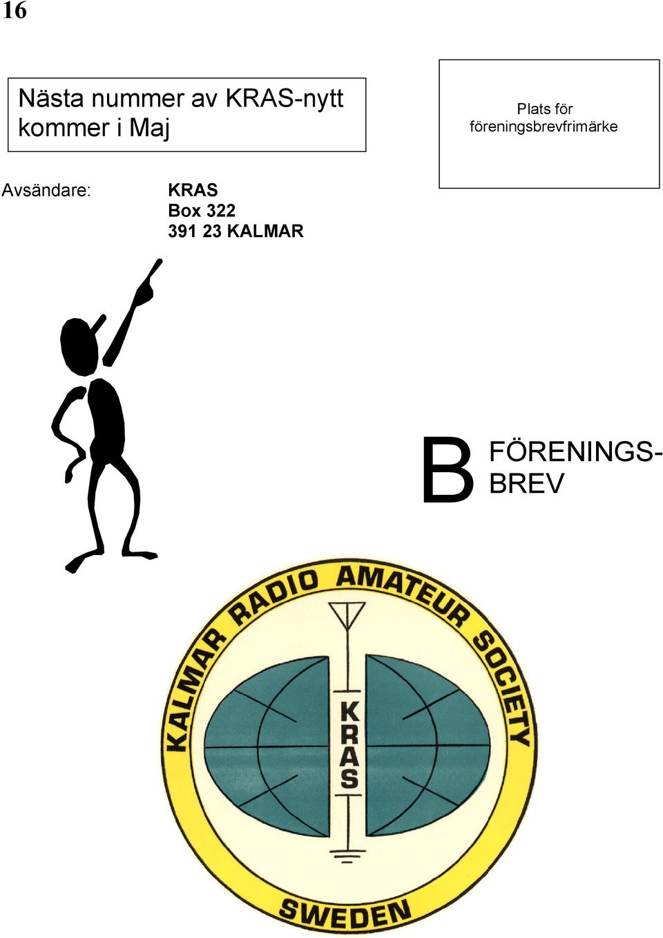 för föreningsbrevfrimärke KRAS