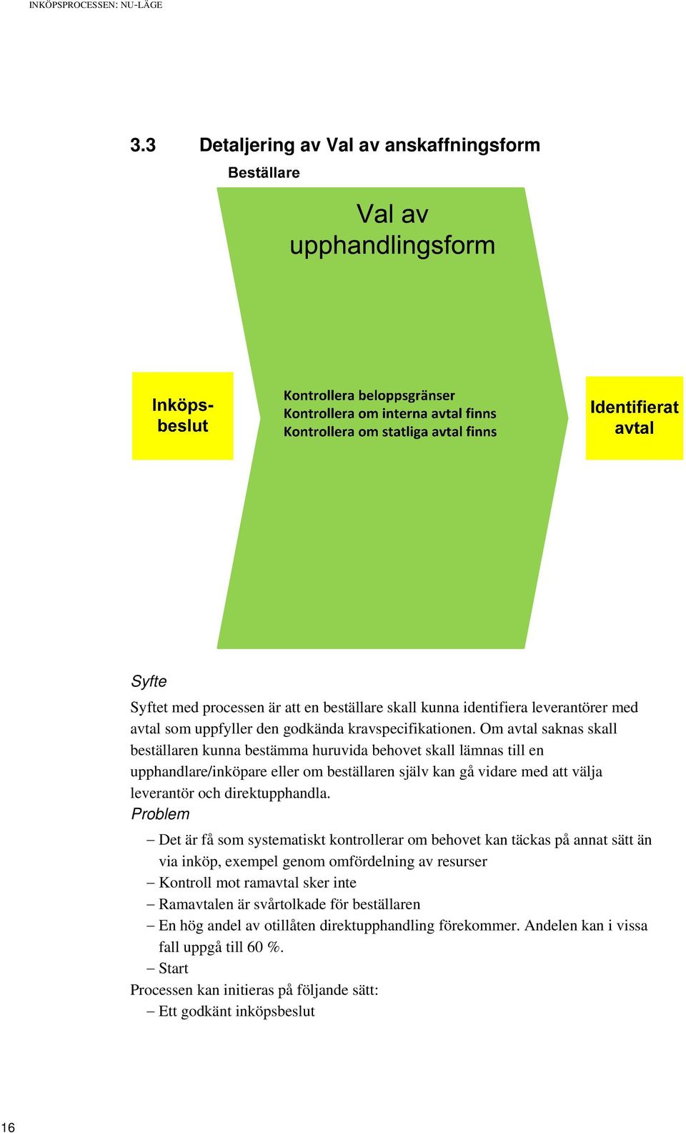 Om avtal saknas skall beställaren kunna bestämma huruvida behovet skall lämnas till en upphandlare/inköpare eller om beställaren själv kan gå vidare med att välja leverantör och direktupphandla.