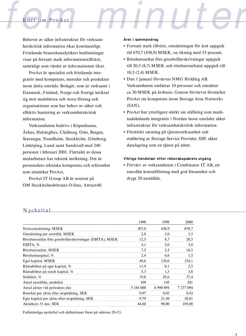 ProAct är specialist och fristående integratör med kompetens, metoder och produkter inom detta område.