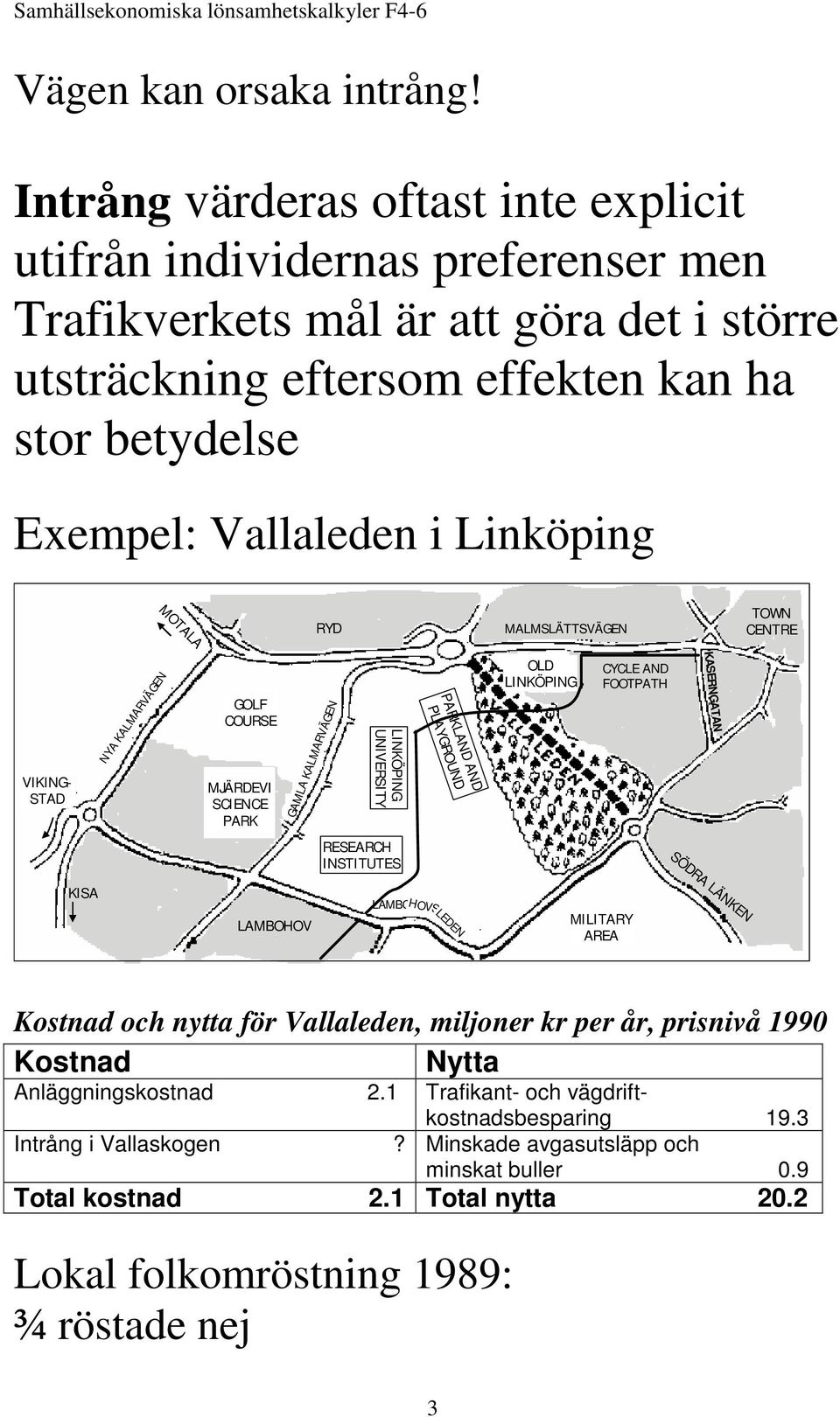 Linköping MOTALA RYD MALMSLÄTTSVÄGEN TOWN CENTRE KASERNGATAN VIKING- STAD NYA KALMARVÄGEN GOLF COURSE MJÄRDEVI SCIENCE PARK GAMLA KALMARVÄGEN LINKÖPING UNIVERSITY PARKLAND AND PLAYGROUND OLD