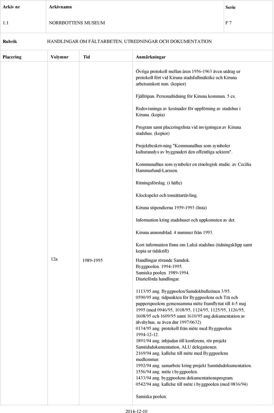 (kopior) Projektbeskrivning "Kommunalhus som symboler kulturanalys av byggnaderi den offentliga sektorn". Kommunalhus som symboler en etnologisk studie. av Cecilia Hammarlund-Larsson. Ritningsförslag.