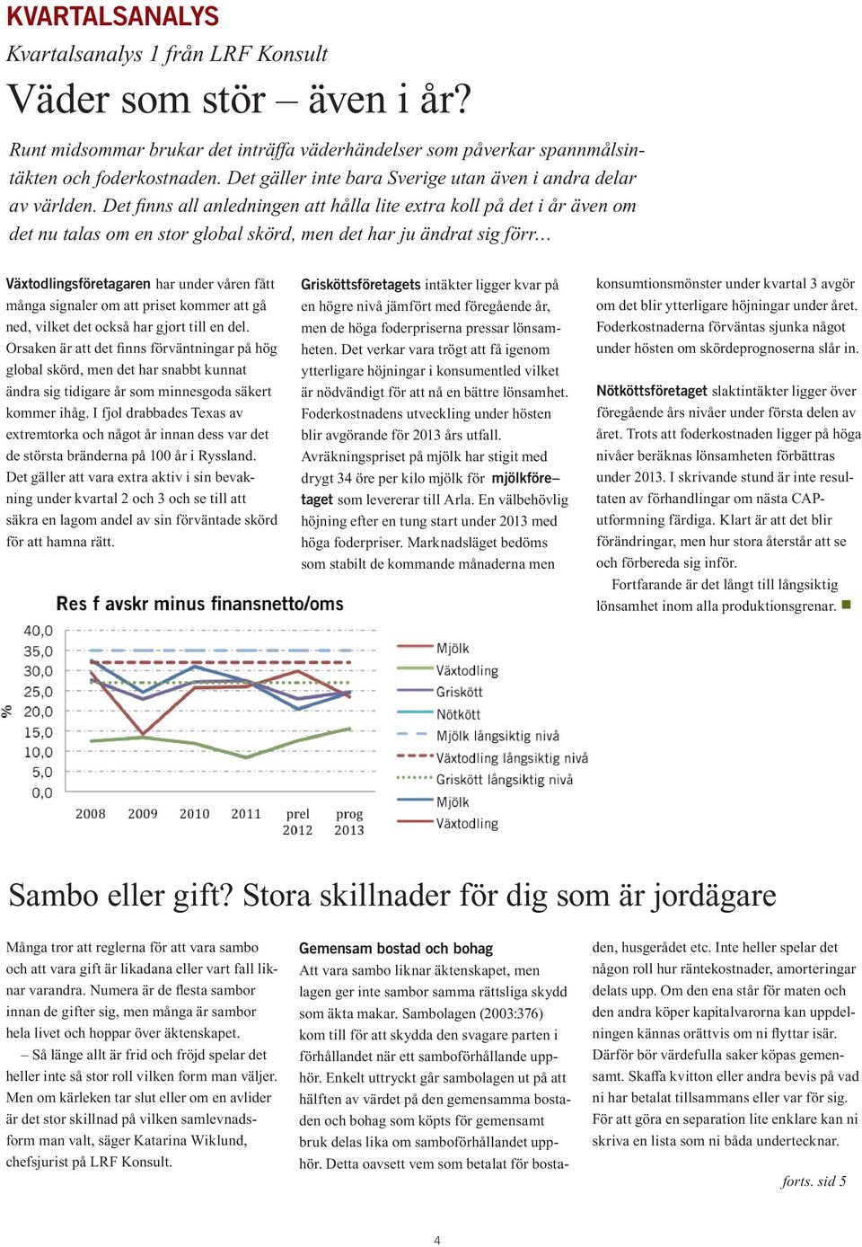 Det fi nns all anledningen att hålla lite extra koll på det i år även om det nu talas om en stor global skörd, men det har ju ändrat sig förr Växtodlingsföretagaren har under våren fått många