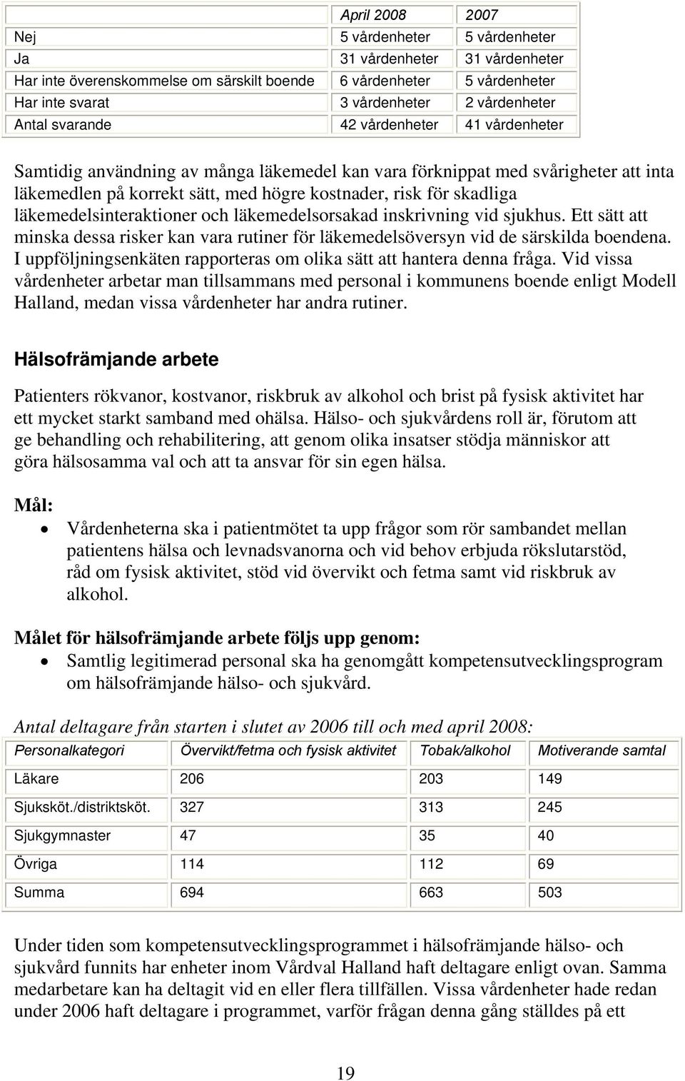 läkemedelsinteraktioner och läkemedelsorsakad inskrivning vid sjukhus. Ett sätt att minska dessa risker kan vara rutiner för läkemedelsöversyn vid de särskilda boendena.