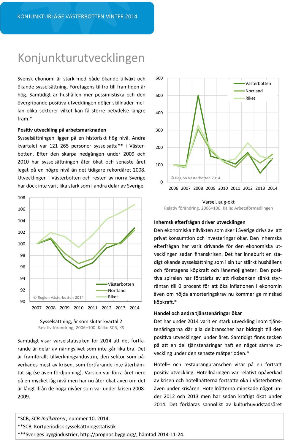 * Posi v utveckling på arbetsmarknaden Sysselsä ningen ligger på en historiskt hög nivå. Andra kvartalet var 121 265 personer sysselsa a** i Västerbo en.