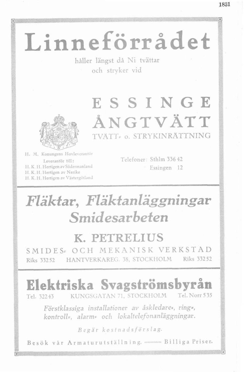 r, ~!~/%?8~?~~~~~loa Z L m F " I., mrc eatr.?e"ien p e "K. p>xt?itpd!tjs SMIDES. OCH IVEKANISK VERKSTAD s s. Riks 33252 HANTVFRKAREG 38, STOCYFIOLM Kiks 33252 E w. ". s A? fl&'.;, A. er,psoqia $.~r~s!